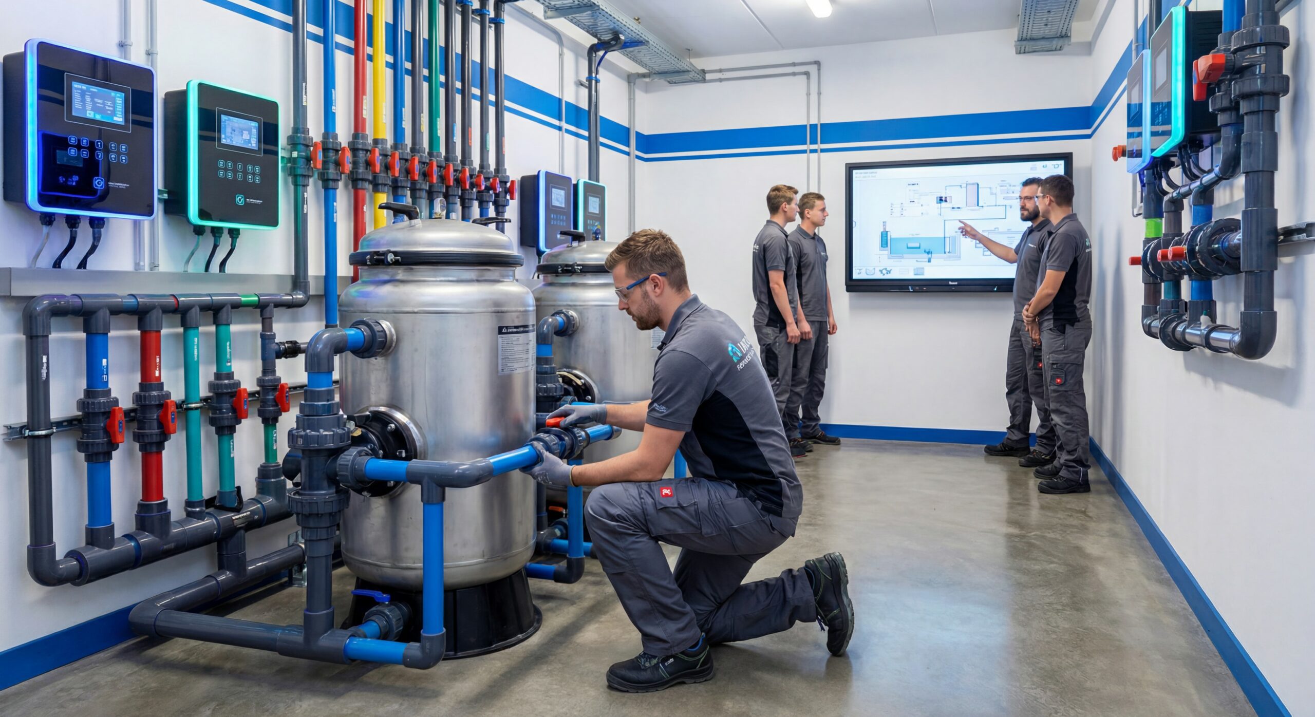 Installation d’un local technique de piscine à usage privé